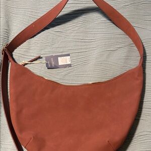 Universal Thread Elegant Brown Leather Shoulder Bag